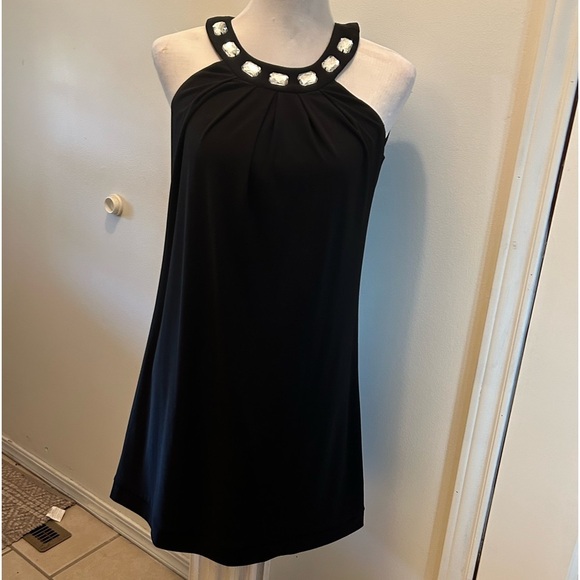 b.darlin dress jeweled halter dress 3/4 S dress above knee mini D1 or tunic - Picture 1 of 5